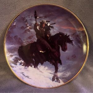 ‘Spirit of the West Wind’ Native American Plate from Franklin Mint Collection
